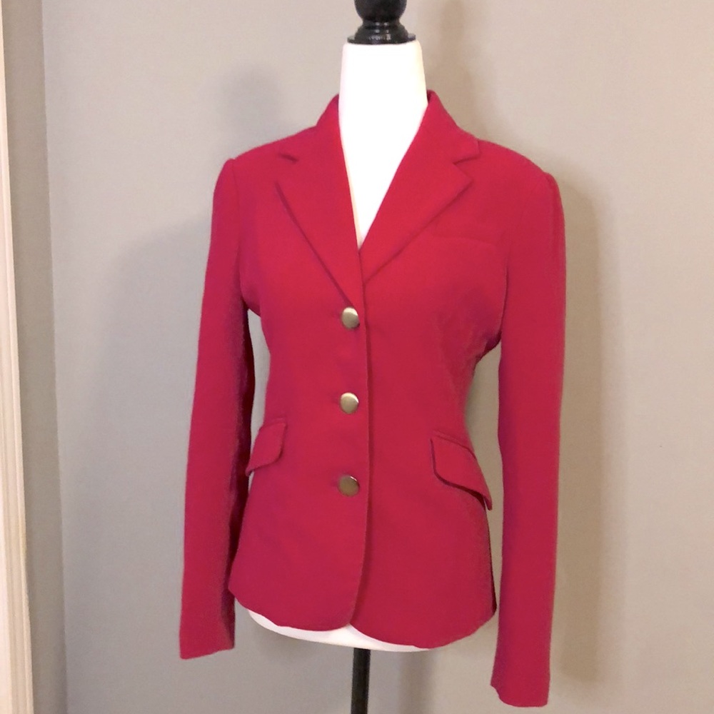 Jacob pink 3 button ponte jacket size XS.